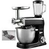royaltyline Impastatrice Planetaria 3 in 1 Robot da Cucina Royalty Line 7,5 Litri 2100W+coltelli omaggio