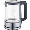 Maestro MR-053 - Bollitore elettrico senza fili in vetro con illuminazione a LED, base a 360°, in acciaio inox 2200 W