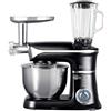 GrecoShop Impastatrice Robot da Cucina Planetaria Professionale 3 in 1 1900W 6,5L Tritacarne Frullatore