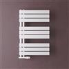 doporro Scaldasalviette Termoarredo da Bagno 76x50 cm per Parete | Colore Bianco, Acciaio al Carbonio, Montaggio a Parete, Riscaldamento ad Acqua Calda, Funzione Portasciugamani