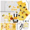 Xialvyu Set regalo per donne, motivo: ape felice, regalo di compleanno per | Regalo di compleanno, regalo per donne, tazza termica, borsa per trucco, calzini morbidi, portachiavi, per fidanzata, mamma