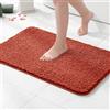 MIULEE Tappeto in Microfibra 4 CM Lungo 1 Pezzo Caramello 60x90 cm | Anti-scivolo Assorbimento dell'acqua Morbido Tappetino da Bagno per Porte d'ingresso Corridoio Doccia Soggiorno