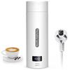 Flintronic Bollitore Elettrico Portatile, 380ML Bollitore da Viaggio, Bollitore Portatile Elettrico, con Display LCD per Tè Caffè Latte, Spegnimento Automatico/Protezione Contro l'ebollizione Secco