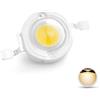 CHANZON 10pz Chip LED ad alta potenza 1W Bianco caldo 3000K-3500K (Ingresso 300mA-350mA/DC 3V-3.4V/1watt) Componenti emettitori di luce a intensità super luminosa a diodi Illuminazione fai-da-te