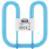 TBE LIGHTING 28W 2D Lampada UV Anti-Droga - Lampada Fluorescente Compatta DD a 4 Pin GR10q, Illuminazione di Sicurezza Blu Anti-Droga, Sostituzione per Luci da Cassa nelle Aree Pubbliche
