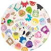 Procos Squishmallows, piatti di carta usa e getta da 23 cm, confezione da 8, per feste di compleanno per bambini, set da tavola FSC® Mix