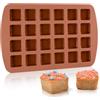 Selecto Bake Teglia per Brownie in Silicone, 24 Griglie | Antiaderente, Per Cuocere Brownies e Cioccolato