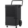 iOCHOW Deumidificatore Professionale 120L/G Per Magazzino | Deumidificatore Industriale 300m²/600m³ Scarico a Gravità Timer 1-24h Ruote Freni Sbrinamento Auto