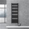 doporro Elemento Riscaldante per Radiatore da Bagno 1000 W con Interruttore | Colore Nero, Acciaio al Carbonio, Potenza 1000 W, Per Radiatori ad Acqua, Protezione dal Surriscaldamento, Montaggio a Parete