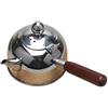 WOVELOT 500 Ml Bollitore Ad Acqua Singola Induzione Turk caffè Piccolo Latte Teiera Bollitore per Acqua Esterno nel Acciaio Inossidabile 304 Bicchieri da Cucina Gas Argento