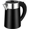 EQULIUS Bollitore da viaggio da 800 ml, da campeggio, 800 W, in acciaio inox, piccolo bollitore a bollitore a bollitore rapido, per viaggi, campeggio, outdoor, camper, hotel, ufficio, cucina, caffè, tè, nero