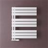 doporro Scaldasalviette Termoarredo da Bagno 76x60 cm per Parete | Colore Bianco, Acciaio al Carbonio, Montaggio a Parete, Riscaldamento ad Acqua Calda, Funzione Portasciugamani
