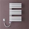 doporro Radiatore Elettrico da Bagno 76x50 cm 600 W con Termostato Digitale | Colore Bianco, Acciaio al Carbonio, Temperatura Regolabile, Montaggio a Parete, Componenti Regolabili, Struttura Impermeabile