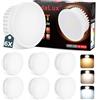 YindaLux 6x Modulo LED 230V Dimmerabile 5W IP44,ø50x23mm Lampadine LED per faretti da incasso,sostituzione per GU10/MR16,Bianco caldo Bianco naturale Bianco freddo, angolo di emissione 120°