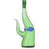 Ichendorf Milano Bottiglia Alga con Pesce Blu, Collezione Marine Garden, 70 cl, Vetro Borosilicato, Fatto a Mano
