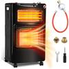 Cecaylie Riscaldamento a gas per interni, 4,2 kw + 1,26 kW, 3 livelli di riscaldamento, per bombole fino a 15 kg, con regolatore e adattatore