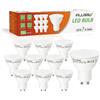 ALUSSO LIGHTING Lampadina a LED GU10, 7W Luce Bianca Calda 3000K, Sostituisce Lampadine Alogene da 70W, 560 Lumen, Angolo di Diffusione 120°, Senza Sfarfallio, Non Dimmerabile, Confezione da 10