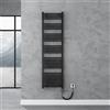doporro Elemento Riscaldante per Radiatore da Bagno 1000 W con Interruttore | Colore Nero, Acciaio al Carbonio, Potenza 1000 W, Per Radiatori ad Acqua, Protezione dal Surriscaldamento, Montaggio a Parete