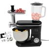ROGONPDK Mixer multifunzione universale 3 in 1 | 6 l & spremiagrumi da 1,5 l | impastatrice multifunzione da 1500 W | ciotola in acciaio inox a 6 livelli