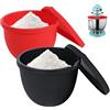 WMLBK Inserto in silicone con coperchio, set da 2 inserti in silicone per mixer da cucina, 4,8 l/5 Qt, compatibile con mixer KitchenAid in silicone