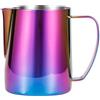 HERCHR Brocca per schiumare il latte, tazza per cappuccinatore in acciaio inox colorato, brocca fumante per caffè al latte Cappuccino Latte Art(350ml/11.8oz)