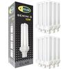 CLAR - Lampadina PLC Gemini D 10W Luce Naturale 4000K G24d-1, Non Regolabile (Pack 10)