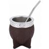 Goutdori Tazza termica, tazza da caffè in acciaio inossidabile da 200 ml con struttura a tartaruga ispirata all'artigianato in paglia di metallo e forma a guscio d'uovo per bevande calde e fredde, isolata col