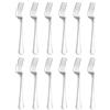 Otto Koning - Anna - Set di 12 forchette da tavolo, forchette acciaio inox, finitura lucida a specchio, spessore 2,5 mm, design classico ed elegante.