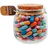 Prounion Capsule Lettere Messaggio in Una Bottiglia di Vetro, 100PCS Capsule Lettres Message per Fidanzato Fidanzata, Capsula Pillole Messaggi per Anniversario Compleanno San Valentino