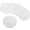 PATIKIL 70mm / 2-3/4 Normale Bocca Plastica Muratura Barattolo Bianco | 1Set/6pz, Coperchi, Inscatolamento Barattoli Tappi, con Silicone Silicone cerchio, per Cucina Stoccaggio