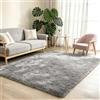 mcc direct Tappeto a pelo lungo super soffice, per soggiorno, camera da letto e cameretta dei bambini, grigio, 240 x 340 cm