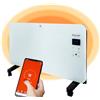 ECO-DE ECODE® Radiatore Elettrico Basso Consumo 2000W, Stufa Elettrica Ideale come Termoarredo Bagno o Stanza, Termosifone con Termoconvettore Ceramico da Parete, su Ruote o Piedini con WiFi e Display Touch