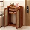 JDPYURV Copertura Per Termosifone Regolabile In Stile Moderno, Copritermosifone A Pannello Frontale Intrecciato Installazione Senza Fori Angoli Arrotondati, Design Doppia Anta(M)