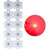 LedWekei Led Chip Bulb, 3V 3W Perline Led Rosse ad alta potenza, LED Module Pixel Luce Rossa Piccoli LED Lampon Alluminio Dissipatore di Raffreddamento PCB BoardLed Lampada Cob per Faretto Luce Pinspot