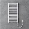 doporro Elemento Riscaldante per Radiatore da Bagno 600 W con Interruttore | Colore Bianco, Acciaio al Carbonio, Potenza 600 W, Interruttore di Funzionamento, Installazione Verticale, Montaggio a Parete