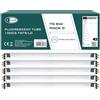 CLAR - Tube Fluorescent T5 6W, Tube Néon, Lampade Fluorescenti, Lampadine, 21,2 x 1,6 cm (6 Watts T5, Pack 5)