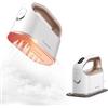 Newbealer Ferro da Stiro a Vapore, Ferro da Viaggio Mini, Vapore Turbo | Piastra in Ceramica e Temperatura Regolabile, Stiratura Verticale, Compatto Portatile e Leggero, Spegnimento Automatico