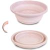S.I.C Bacinella multiuso pieghevole; Portatile, forma rotonda, salvaspazio, leggero. Utile sia per la casa, che in cucina; e all'esterno per il campeggio e le gite.(37 cm Rosa)