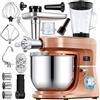KESSER® Robot da cucina universale 3 in 1 K-KM 3000 con tritacarne Impastatrice multifunzionale Miscelatore da 5,5 l con 3 strumenti di miscelazione Strumenti per miscelare Spremiagrumi, rame