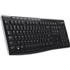 LOGITECH Tastiera, senza fili, Logitech K270, AZERTY, nera, resistente agli schizzi