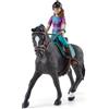 SCHLEICH Set di 10 figurine Cavaliere Lisa e Storm, Schleich, con cavallo Hannoveriano Schleich e Cavaliere