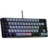 THE G-LAB Tastiera da gioco The G-Lab KEYZ HYDROGEN, formato compatto al 60%, retroilluminata, con cavo, nera/grigia