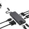 OEM Hub USB-C, 8 porte, supporta HDMI 4K, trasferimento dati USB 3.0, dimensioni 5,1 x 2,6 x 1,1 pollici, compatibile con dispositivi USB-C