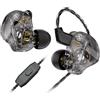 OEM Auricolari intraurale, bassi potenti, design confortevole con gancio auricolare, colore nero con microfono
