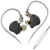 OEM Cuffie in-ear, tecnologia ibrida, cavo removibile, colore nero con microfono