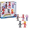 Spider-Man and His Incredible Friends Marvel Spidey E I Suoi Amici Fantastici Action Figure Hero 5-Pack