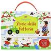 Usborne Valigetta storie della fattoria. Ediz. illustrata: Storie della fattoria - Valigetta con adesivi