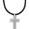 S.Oliver Da Uomo Gioielli - Collana In Acciaio Inossidabile Con Ciondolo Croce - Classico, Senza Tempo E Marcato - Perfetto Idea Regalo