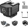 soonpho Supporto per flash per fotocamera con cavo flash PC, supporta la misurazione automatica TTL, sincronizzazione ad alta velocità per Godox IM30 IM20 IM22 Mini Flash Hot Shoe Riser Adapter (per Canon)