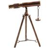 KESOTO Telescopio con Treppiede Vintage Design Nautico, Telescopio in Ottone, Antico, per Studio, Ufficio, Collezionisti